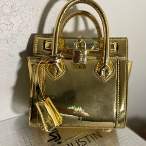 Gold mini purse